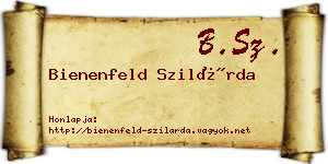 Bienenfeld Szilárda névjegykártya
